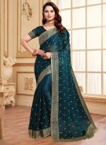 Jimmy Choo Morpeach Party Wear Embroidery Work Saree